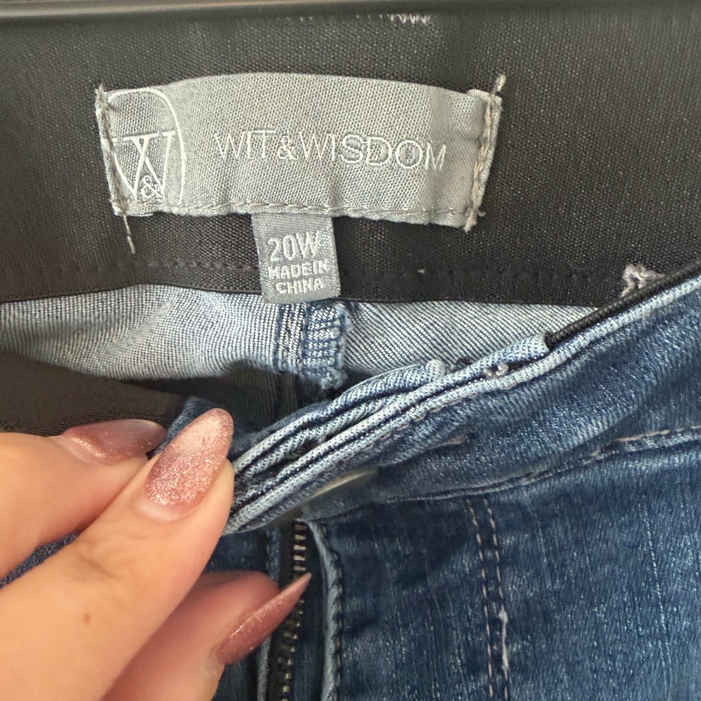 Wit & Wisdom ‘Ab’Solution High Waist Raw Hem Skinny Jeans - Picture 4 of 7